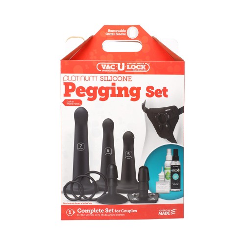 Set de Pegging de Silicona Vac-U-Lock | Juego Realista y Versátil