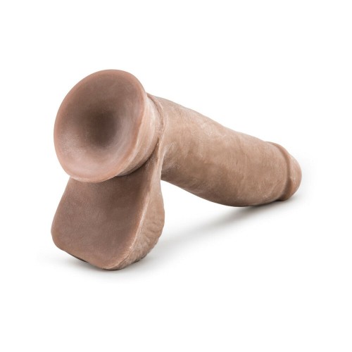 Dildo Dual Density Poseable de 7 pulgadas con Bolas Tan Au Naturel