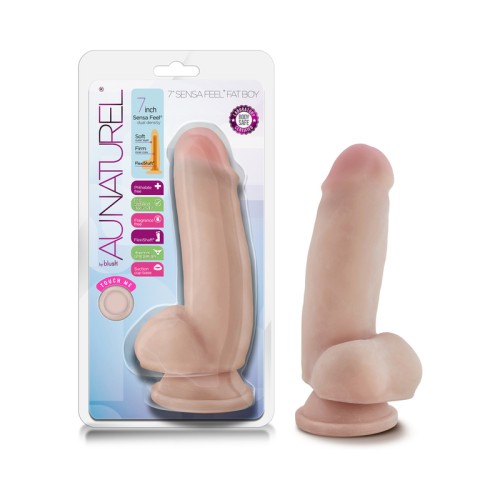 Dildo Au Naturel de 7" Sensa Feel Fat Boy Beige