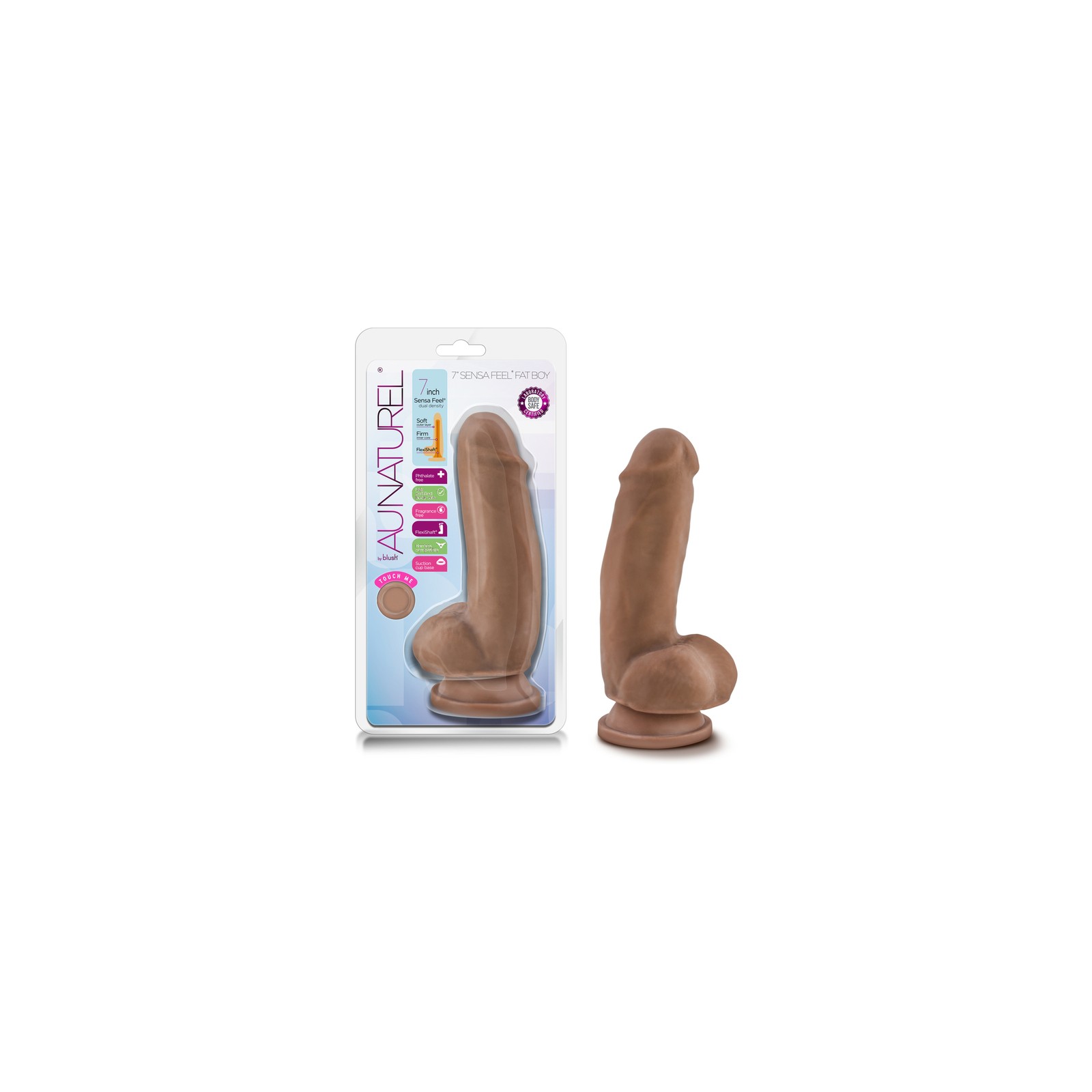 Au Naturel 7 in. Dildo Sensa Feel Fat Boy