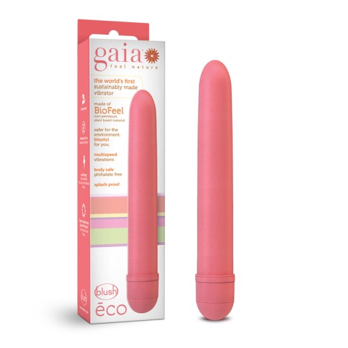 Gaia Eco Slimline Vibrator Coral - Eco-Friendly Pleasure