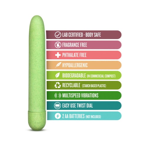 Gaia Eco Slimline Vibrator in Green