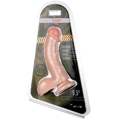 SI Ignite Major Dick Army Vainilla - Dildo de PVC Realista