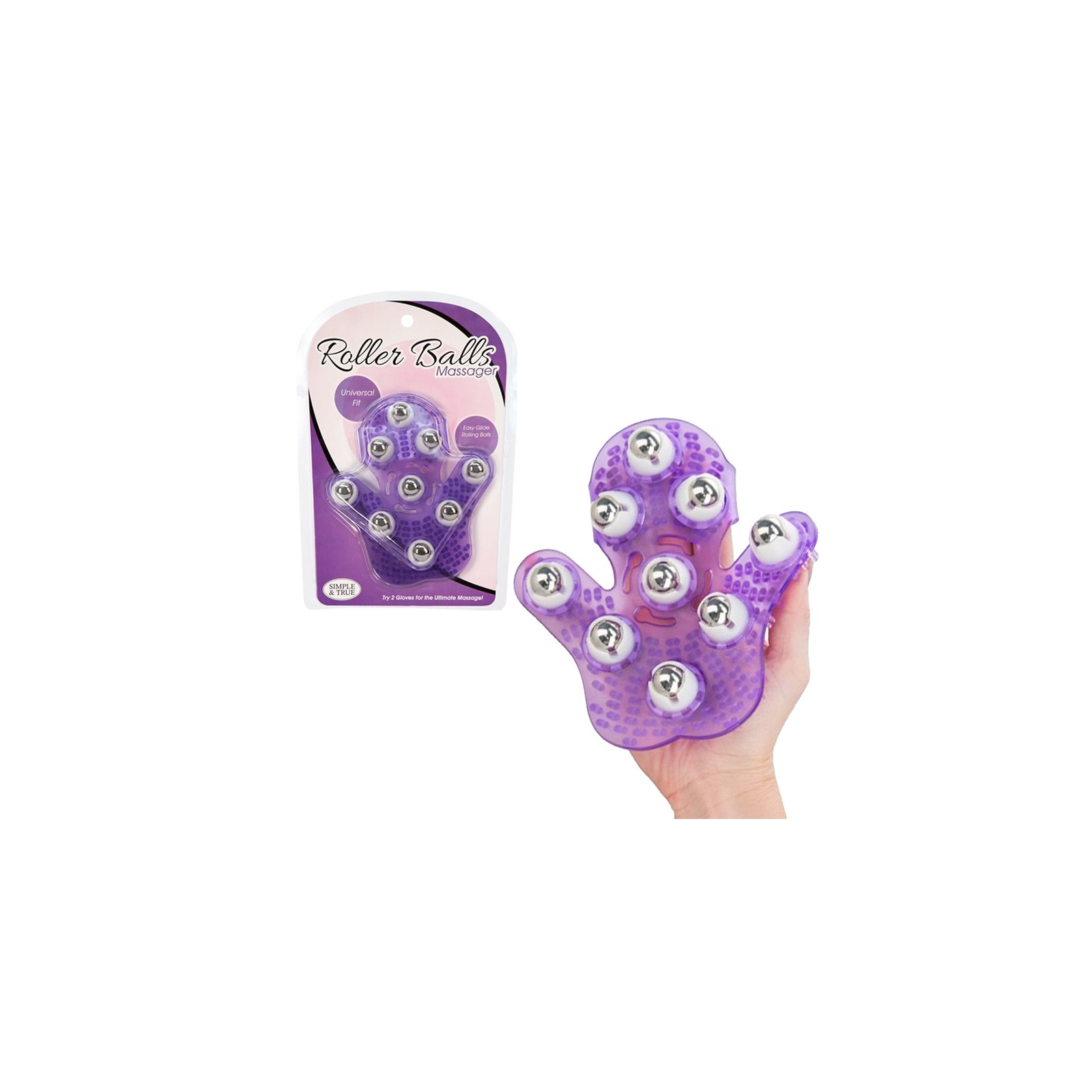 Simple and True Roller Ball Massage Glove