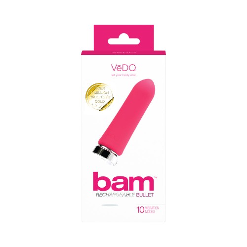 VeDO Bam Rechargeable Bullet Foxy Pink