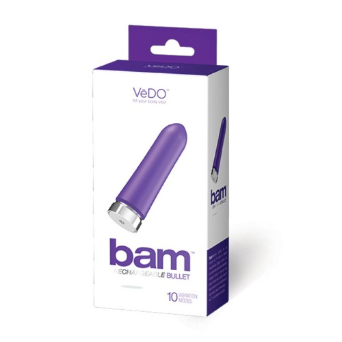 Bullet Recargable VeDO Bam para Placer Intenso