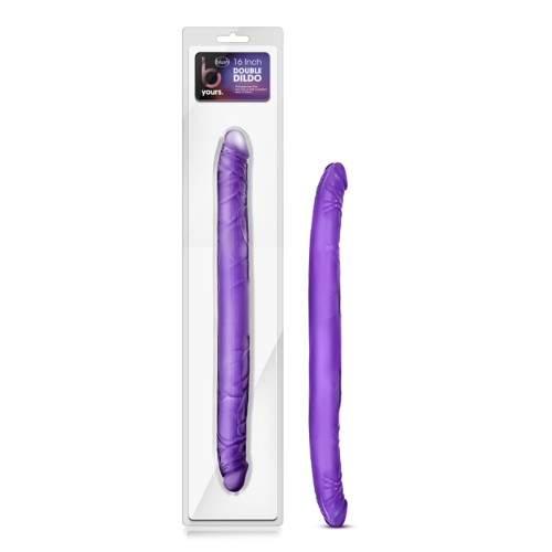 Dildo Doble de 16 Pulgadas B Yours en Púrpura