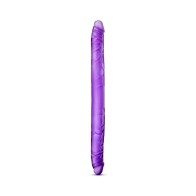 Dildo Doble de 16 Pulgadas B Yours en Púrpura