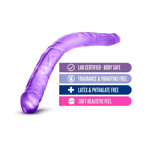 B Yours 16 inch Double Dildo Purple