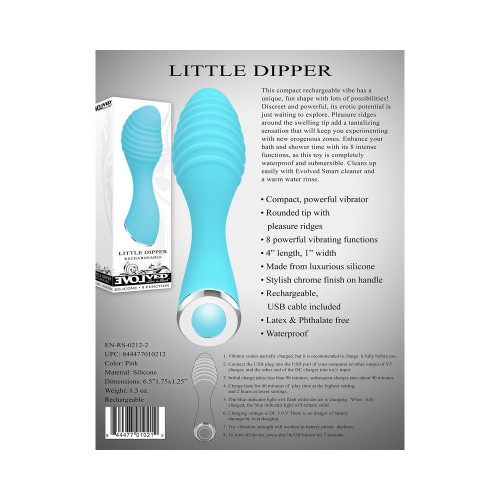 Evolved Little Dipper Vibrador Silicona Recargable Azul