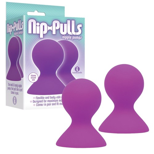 The 9's Silicone Nip-Pulls Violet for Nipple Play