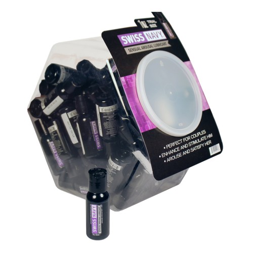 Swiss Navy Sensual Arousal Lubricant 1 oz Fishbowl 50-Piece