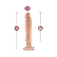 Dildo Vibrante Au Naturel Magnum de 11 in. Densidad Dual Beige