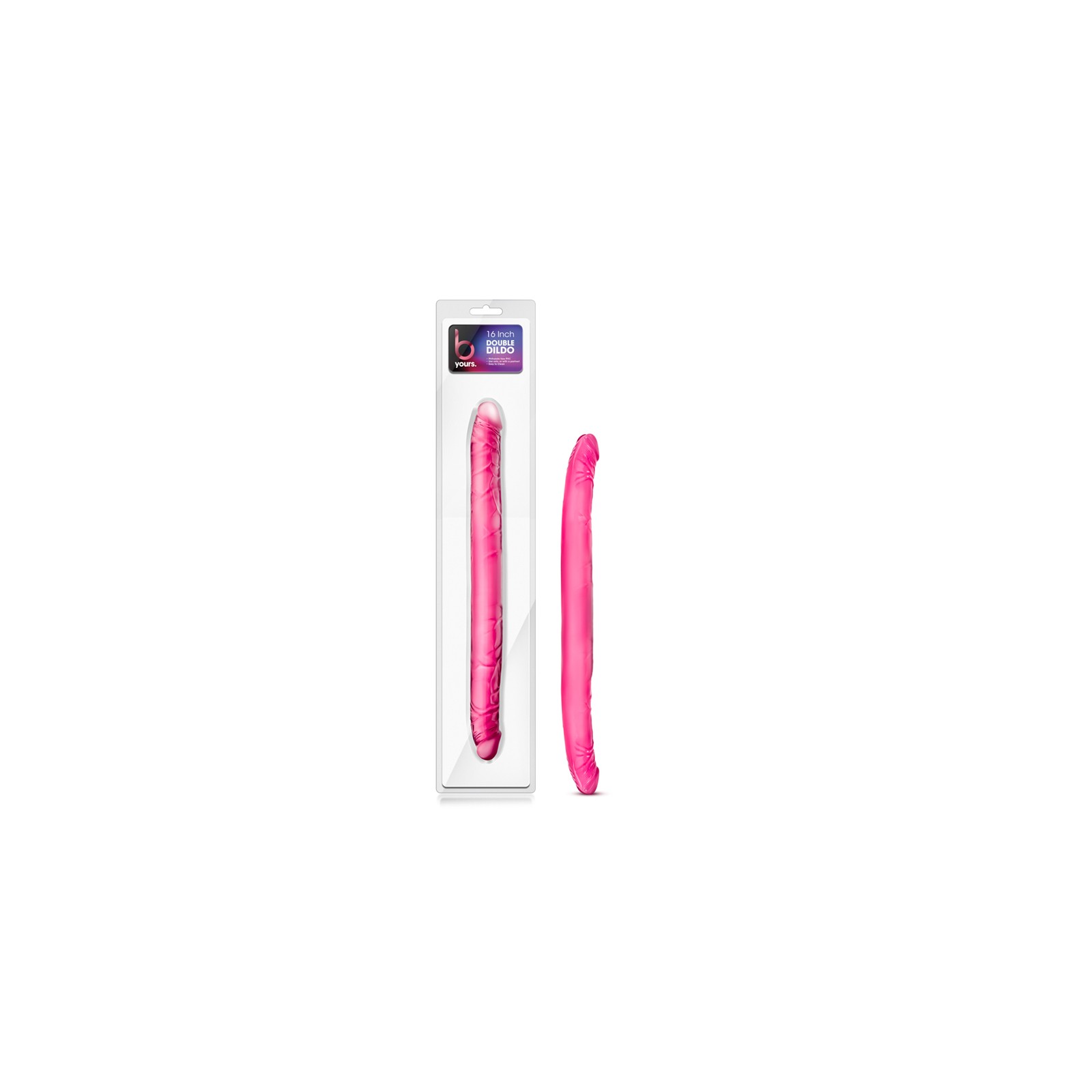 B Yours 16 Inch Double Ended Dildo Pink