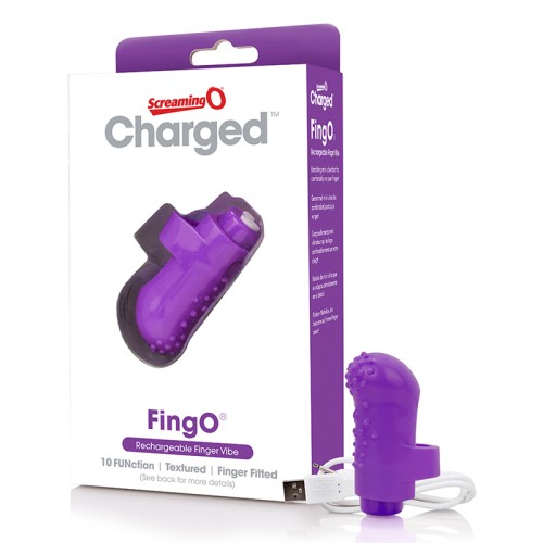 Screaming O Charged FingO Vooom Mini Vibe in Purple