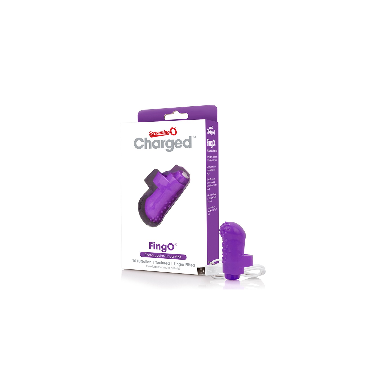 Screaming O Charged FingO Vooom Mini Vibe in Purple