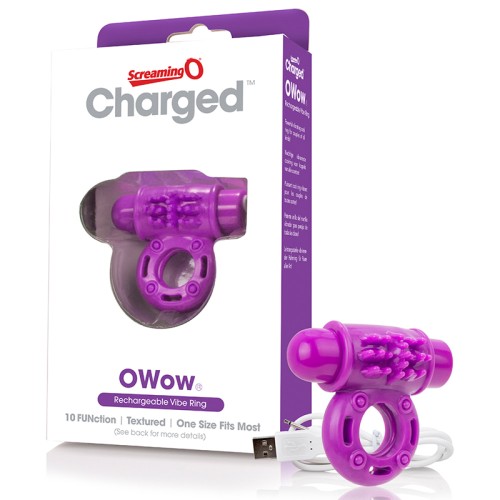 Vibrating Cock Ring OWow Vooom Rechargeable