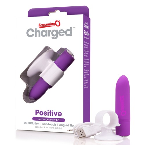 Screaming O Charged Positive Vibe Grape Finger Vibrator