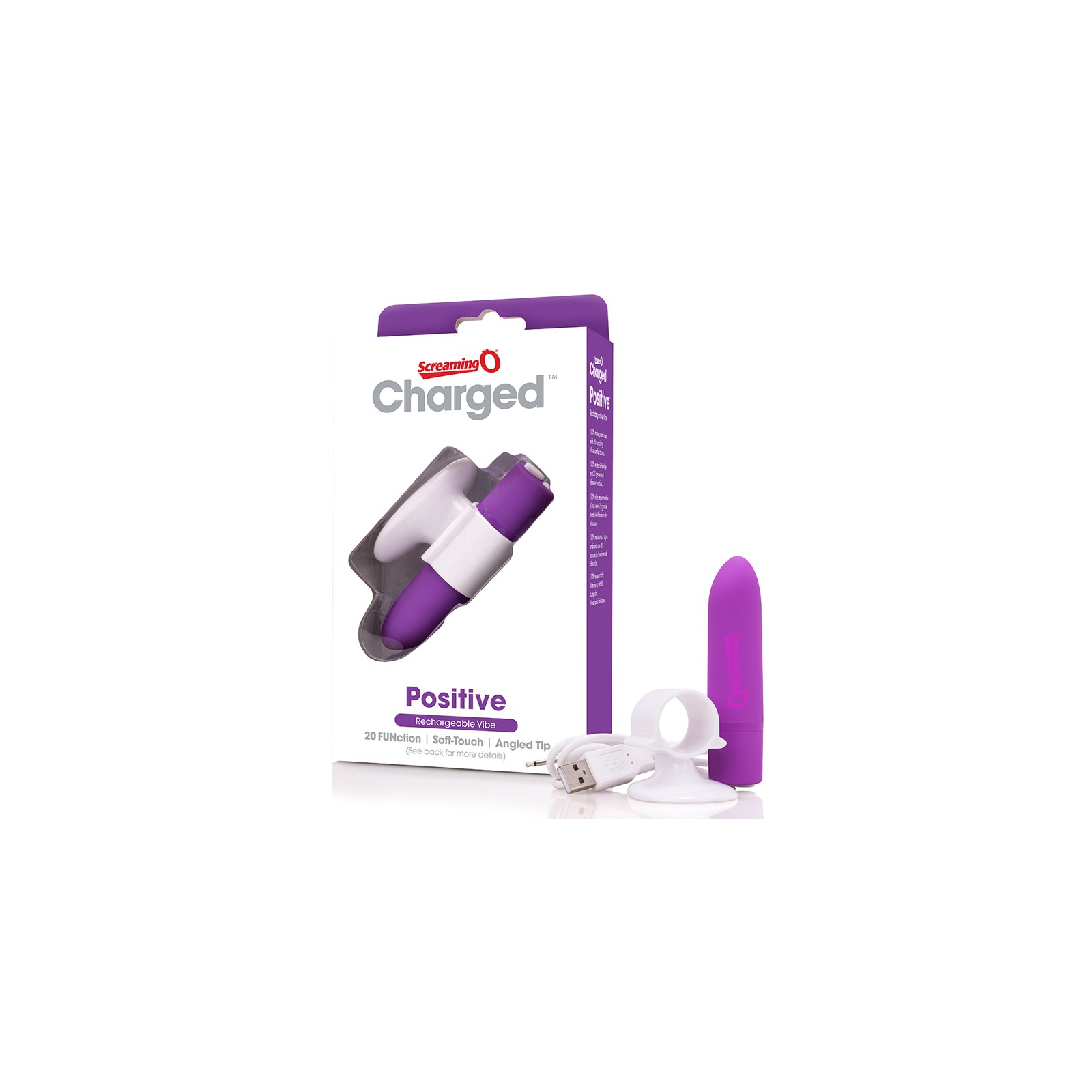 Screaming O Charged Positive Vibe Grape Finger Vibrator