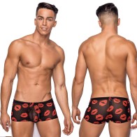 Mini Short Kiss Me de Male Power con Labios Transparentes Grande