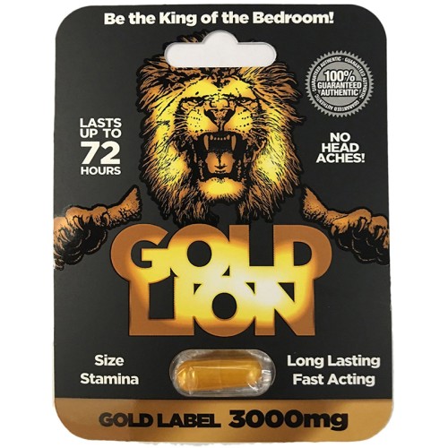 Píldora Gold Lion para Mejora Masculina de Tamaño y Resistencia