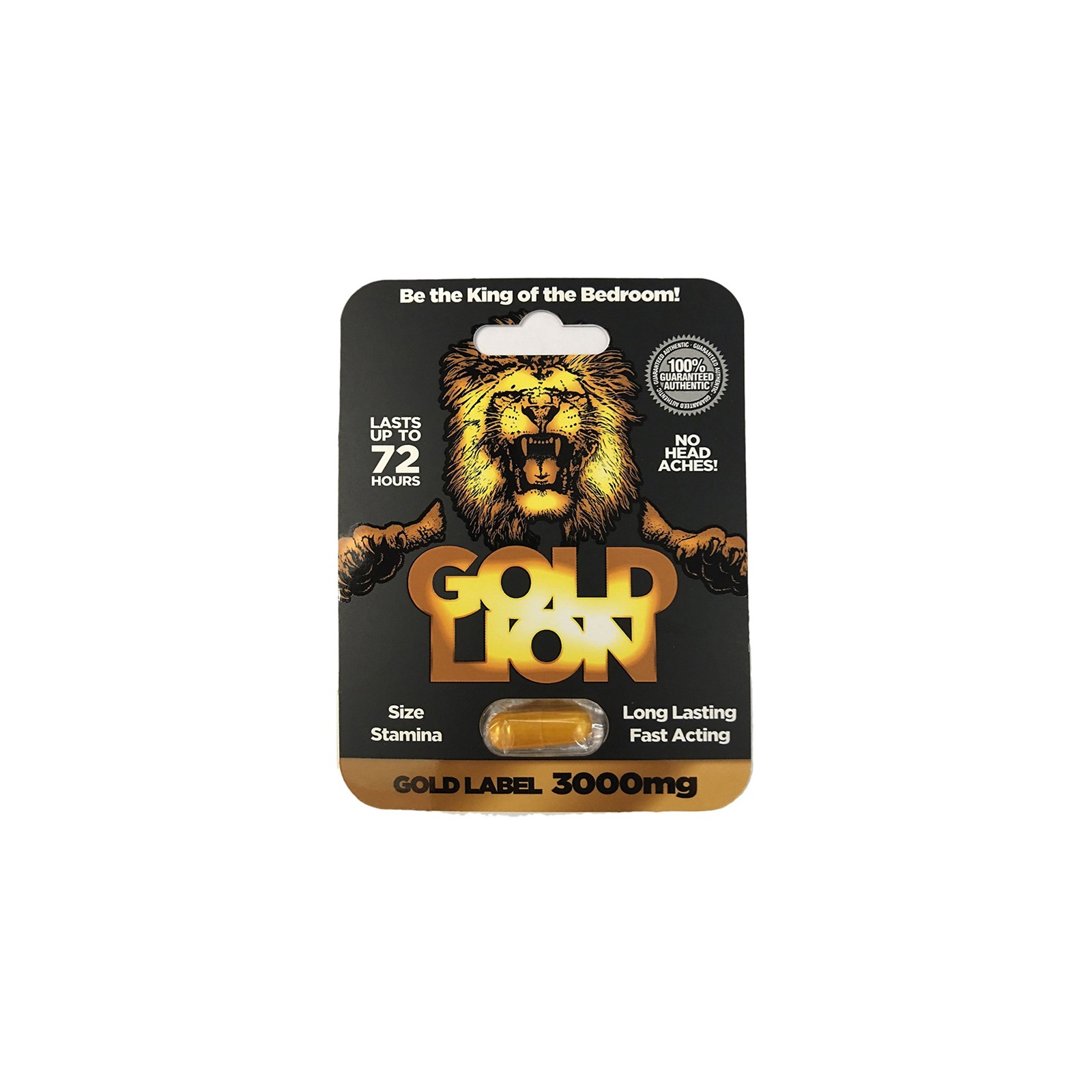 Píldora Gold Lion para Mejora Masculina de Tamaño y Resistencia