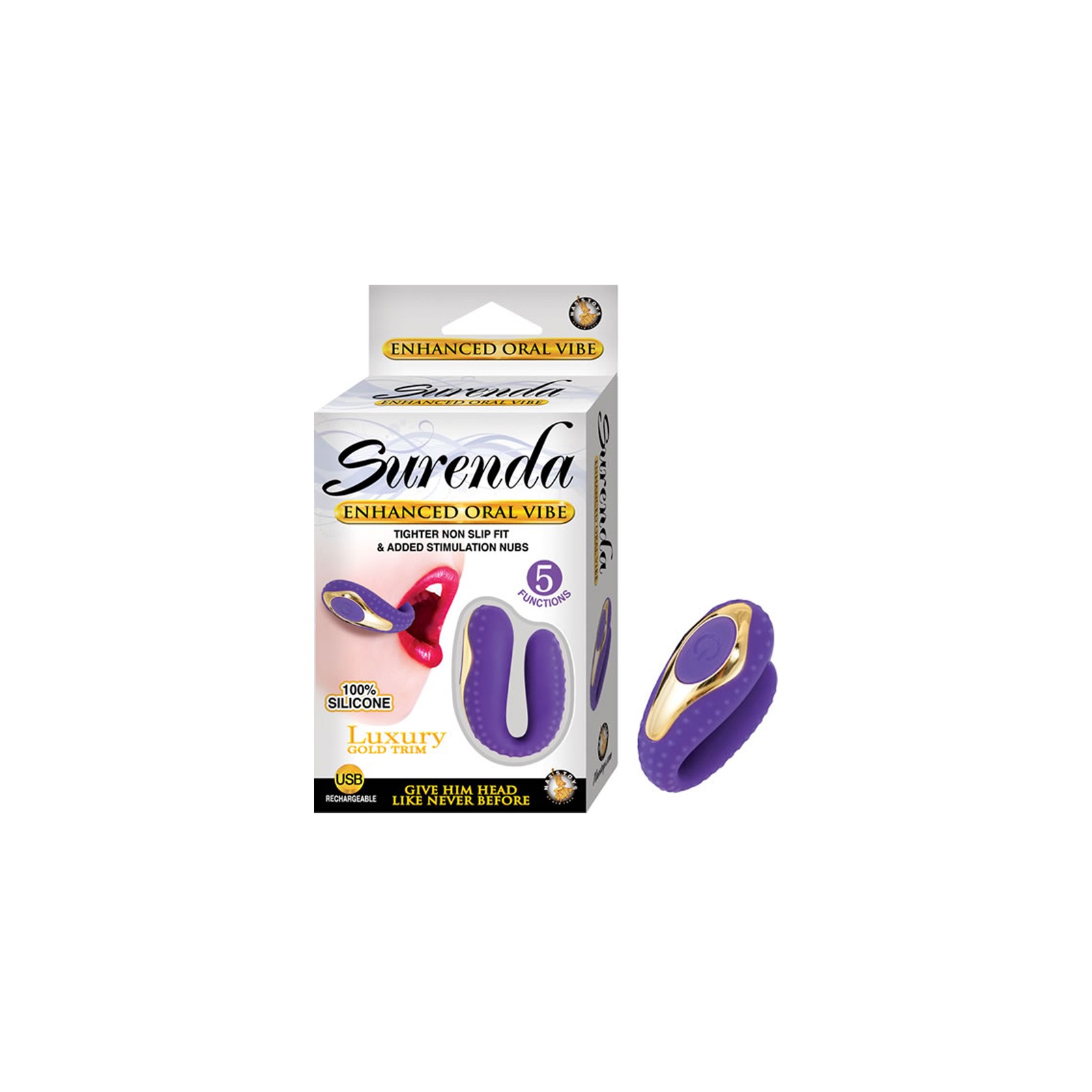 Vibrador Oral Mejorado Surenda para placer de lujo