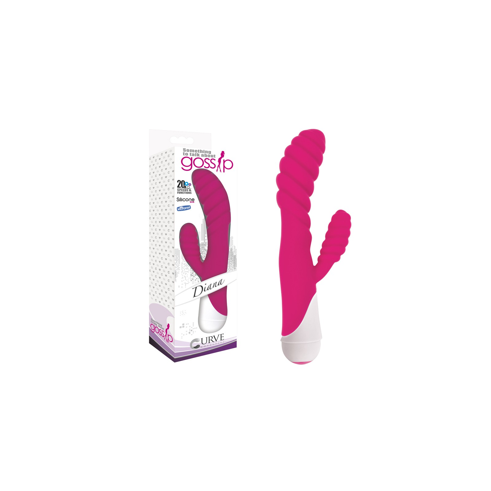 Vibrador de Doble Estimulación Curve Toys Gossip Diana