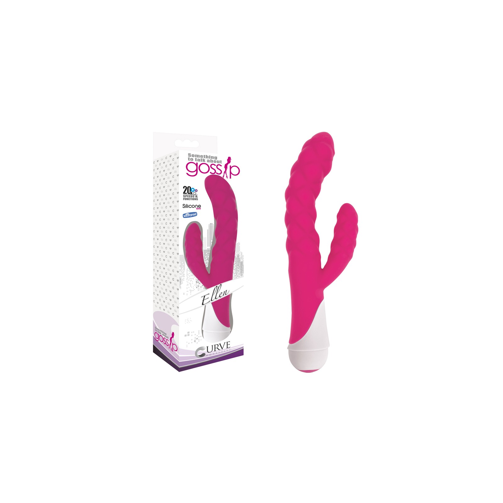 Vibrador de Doble Estimulación Curve Toys Gossip Ellen