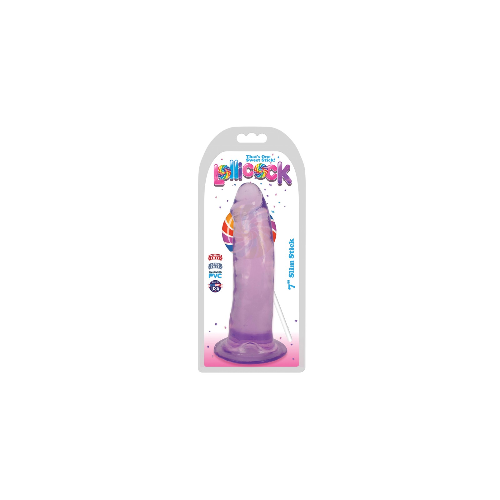 Curve Toys Lollicock Slim Stick 7" Dildo