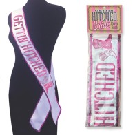 Getting Hitched Glitter Sash - Party Accessory