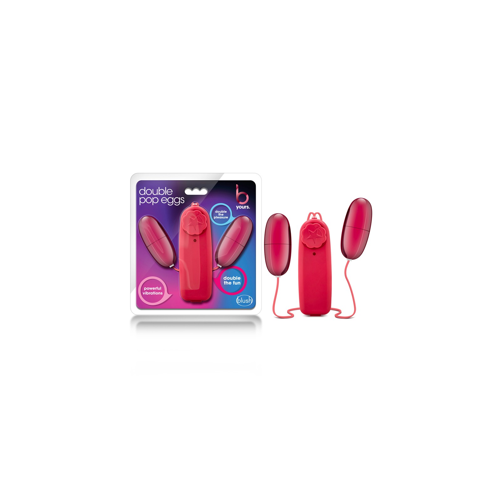 B Yours Huevos Dobles Pop Vibrador Control Remoto