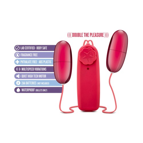 B Yours Huevos Dobles Pop Vibrador Control Remoto