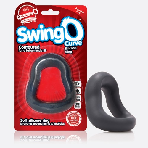 Screaming O SwingO Curve Cock Ring Grey