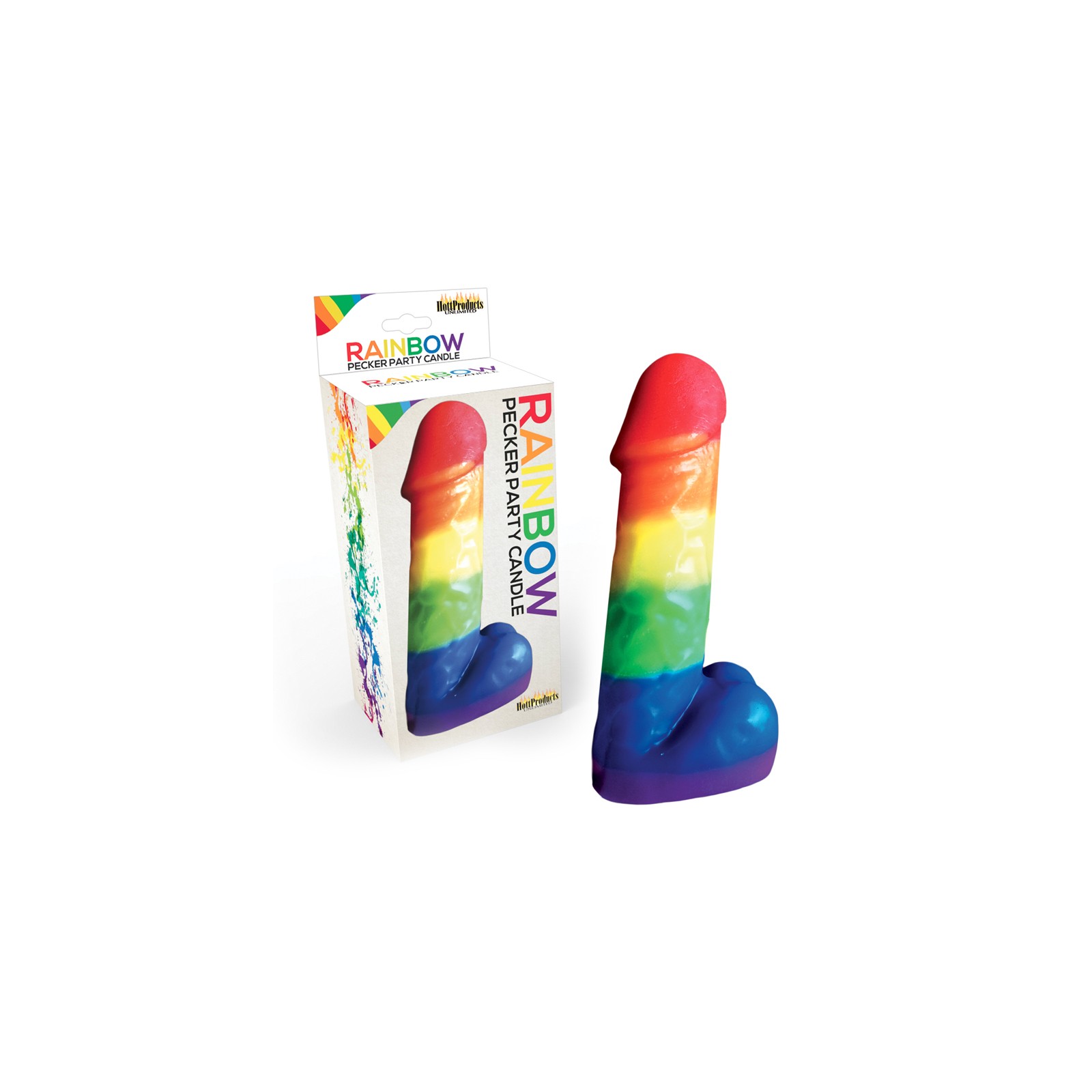 Rainbow Pecker Party Candle Fun Gift