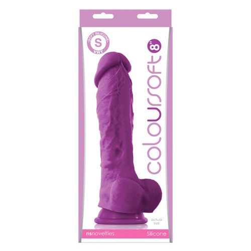 Dildo Suave ColourSoft de 8 in. - Placer Lujoso