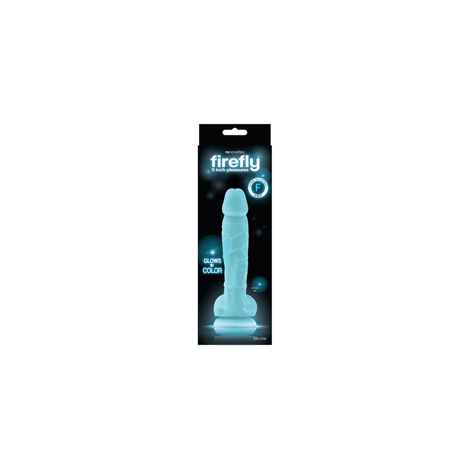 Dildo Firefly de 5 Pulgadas que Brilla en la Oscuridad con Ventosa