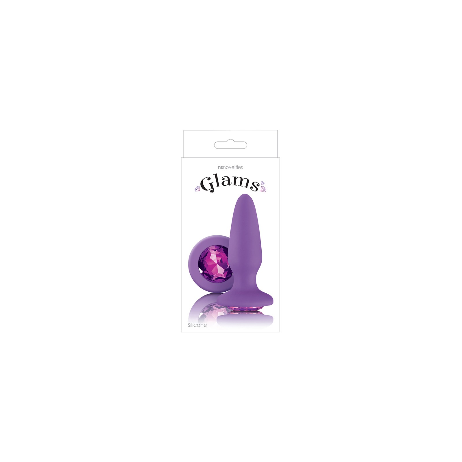 Glams Anal Plug with Purple Gem