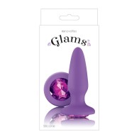 Glams Anal Plug with Purple Gem