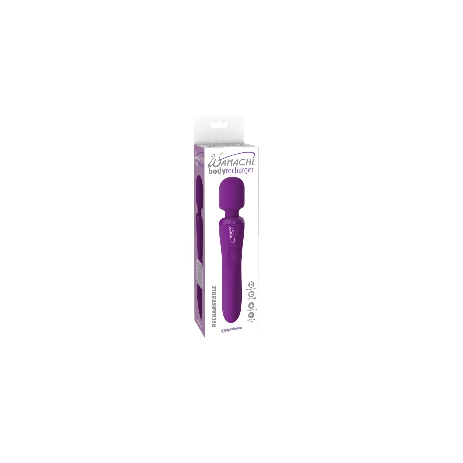 Vibrador de Varita Recargable Wanachi - Ultra Violeta