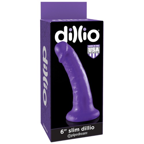 Pipedream Dillio 6 in Slim Realistic Dildo with Suction Cup