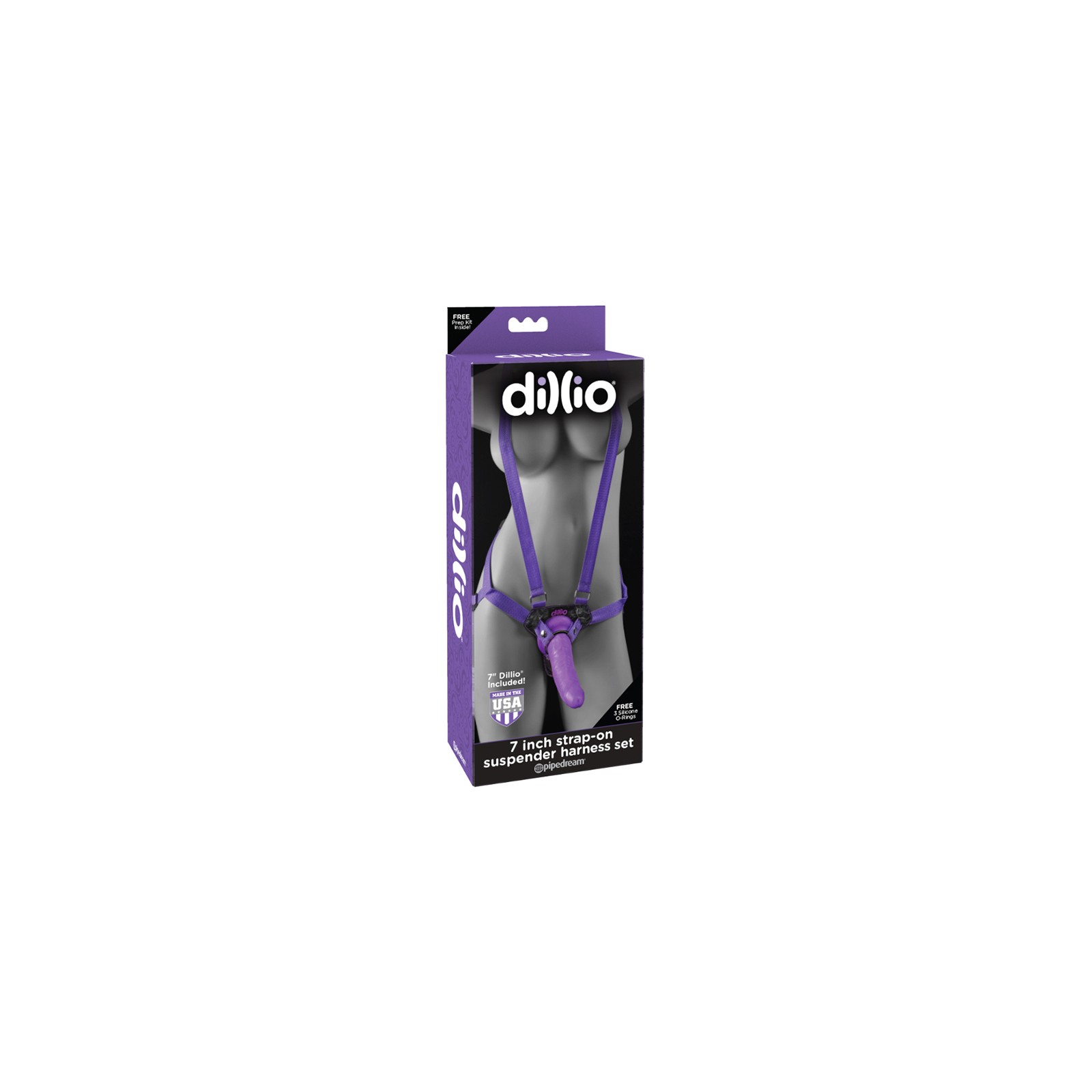 Dillio Adjustable Strap-On Harness Set Purple