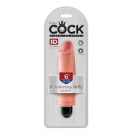 Pipedream King Cock 6 in. Vibrating Dildo - Realistic Pleasure