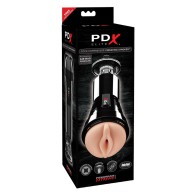 PDX Elite Cock Compressor Rechargeable Vibrating Stroker