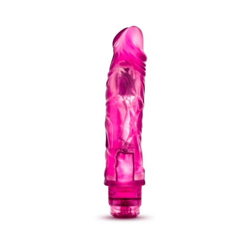 Glow Dicks El Drop Dildo Vibrador Realista de 8.5 Pulgadas Rosa