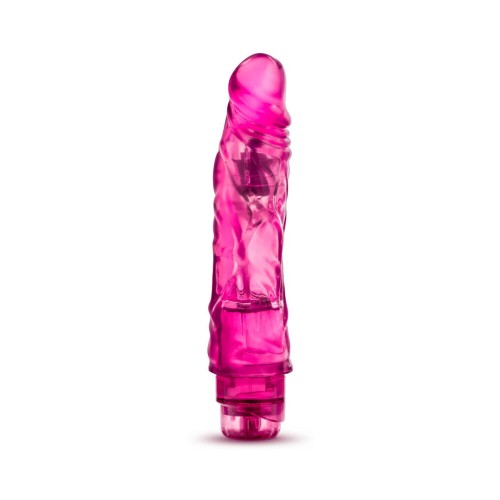 Glow Dicks El Drop Dildo Vibrador Realista de 8.5 Pulgadas Rosa