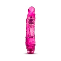 Glow Dicks El Drop Dildo Vibrador Realista de 8.5 Pulgadas Rosa