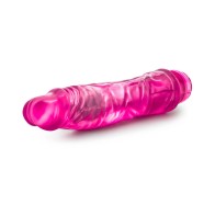 Glow Dicks El Drop Dildo Vibrador Realista de 8.5 Pulgadas Rosa