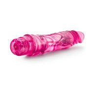 Glow Dicks El Drop Dildo Vibrador Realista de 8.5 Pulgadas Rosa