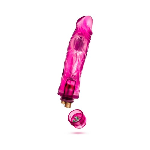 Glow Dicks El Drop Dildo Vibrador Realista de 8.5 Pulgadas Rosa